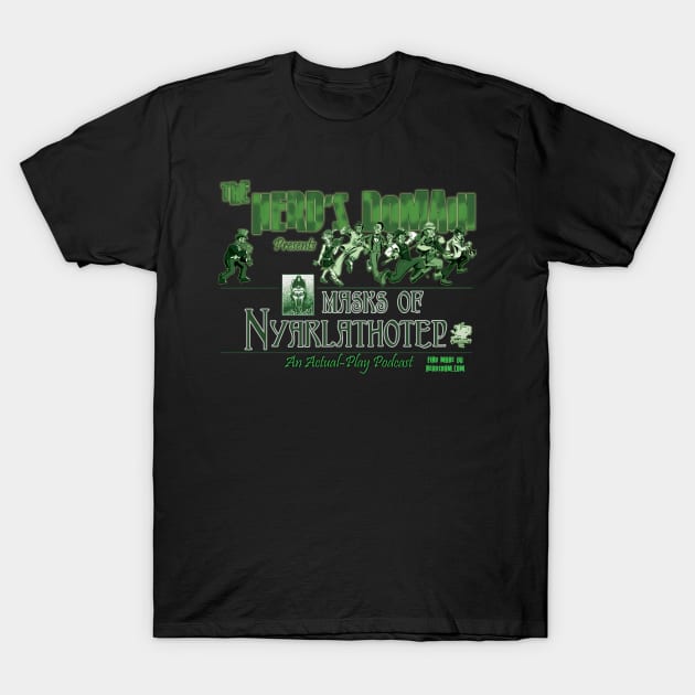 ND Presents Masks of Nyarlathotep T-Shirt by The Nerd's Domain